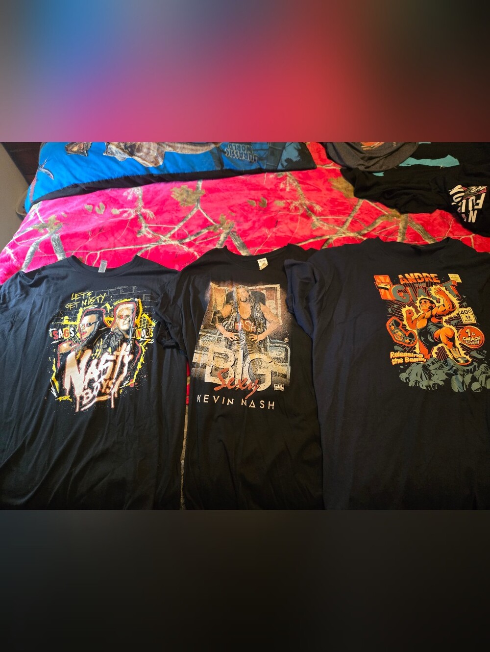Professional Wrestling Shirts Andre The Giant WWE WWF Lot Of 3
